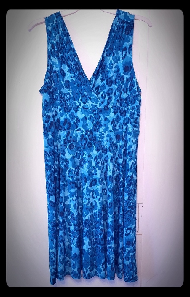 Teal animal print